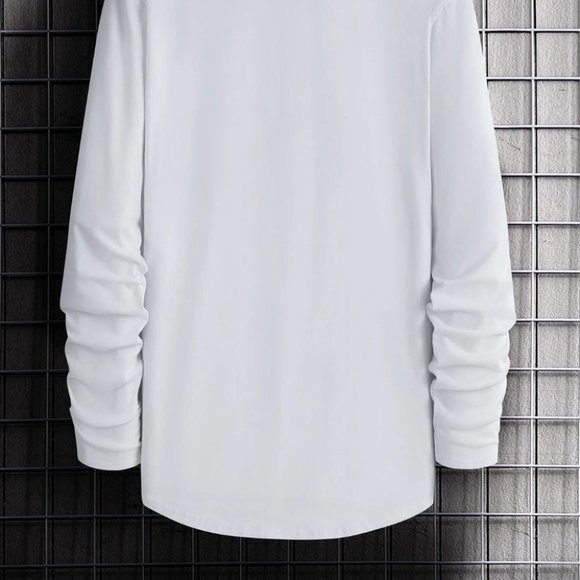 Casual White Men's Tee - Picture 4 of 5